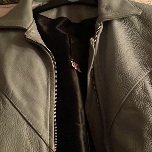 Gypsy  Blue Leather Jacket w/Fringe.Suede and 🐍 Snakeskin Detail on Back⚠️FIRM - Picture 3 of 15